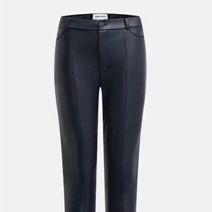 Urban Revivo Vegan leather skinny cropped pants Dark Blue S NWT in packaging